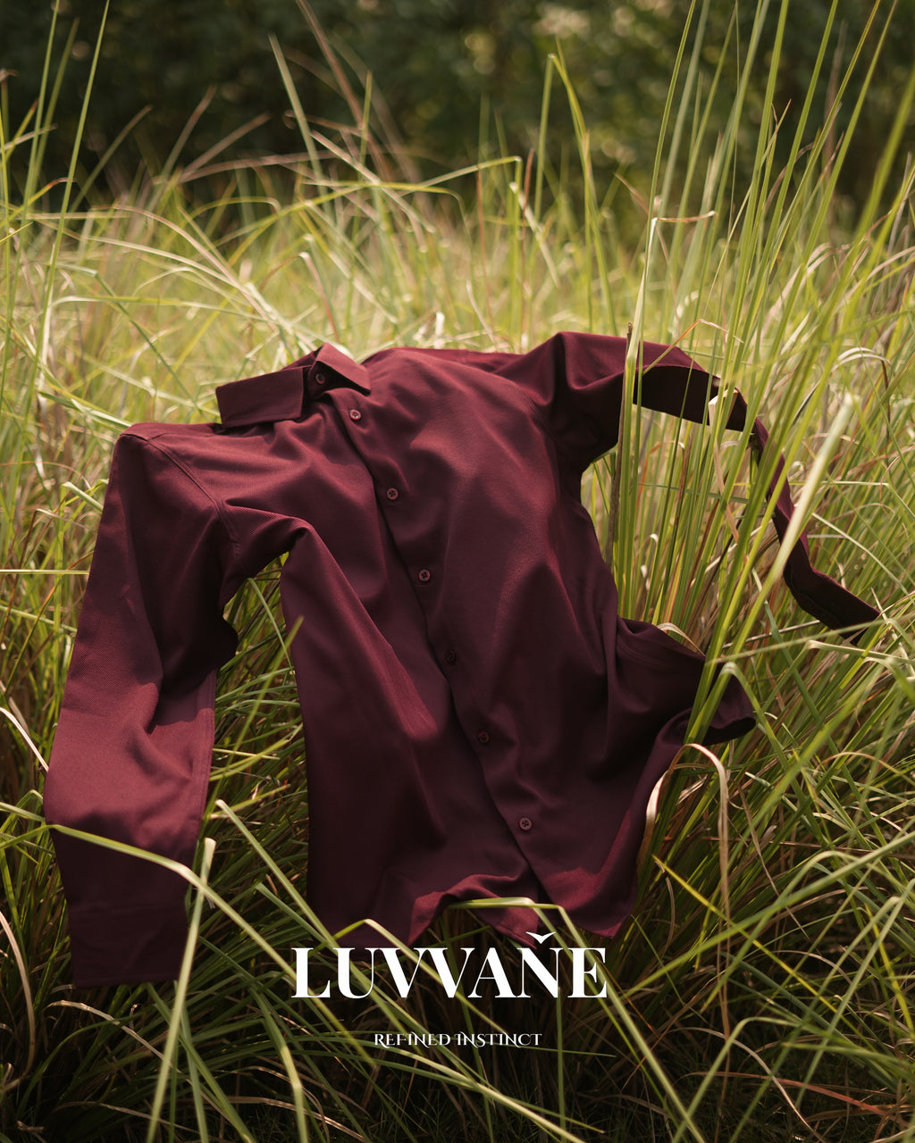 DEEP MAROON IN STRETCHABLE CROSS COTTON BLEND FABRIC