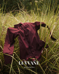 DEEP MAROON IN STRETCHABLE CROSS COTTON BLEND FABRIC