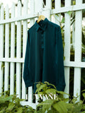 Sea Green In STRETCHABLE CROSS COTTON BLEND FABRIC