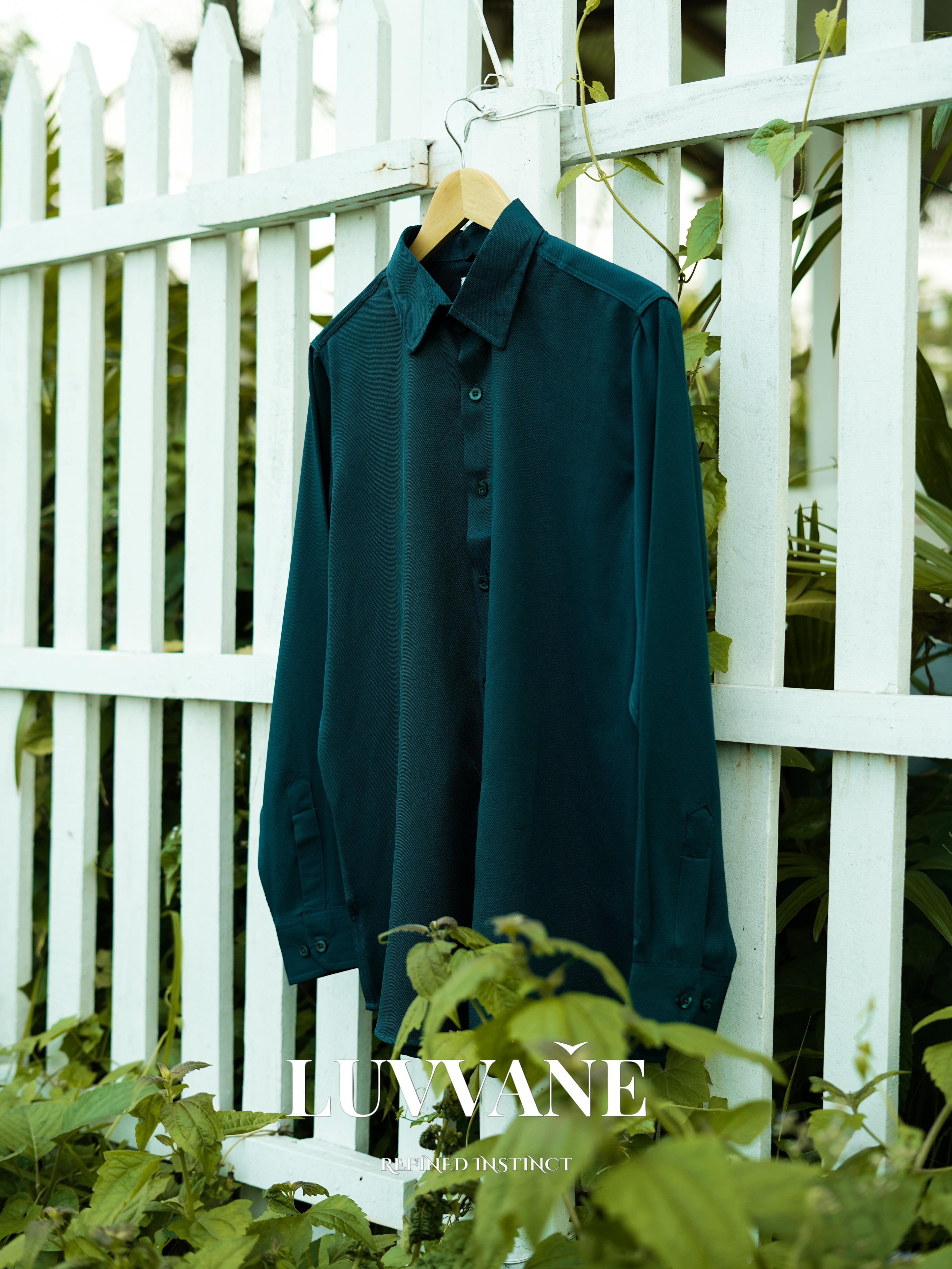 Sea Green In STRETCHABLE CROSS COTTON BLEND FABRIC